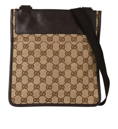 Vintage GG Messenger, &pound;295, Handbags, Beige/Brown, Canvas, Front view